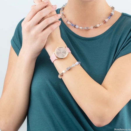 Браслет Coeur de Lion, Light blue-Beige, 4905/30-0738. Германия