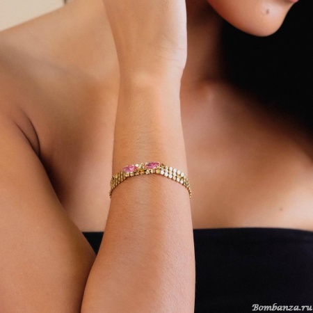 Браслет Franck Herval, Irene, с кристаллами Swarovski, FH24.2-13-72742 золотистый