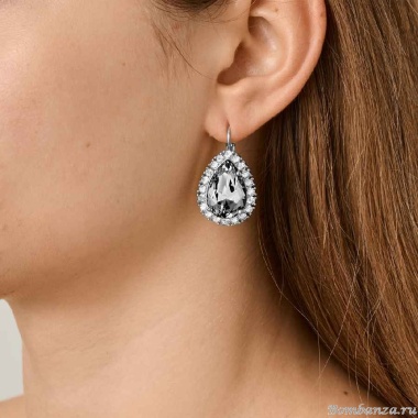 Серьги Dyrberg Kern, FIORA SS GREY/CRYSTAL, 450078 Серьги Dyrberg Kern, FIORA SS GREY/CRYSTAL, 450078