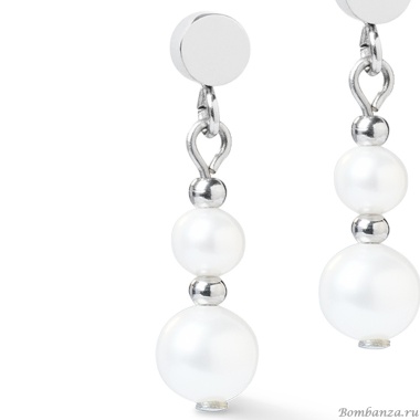 Серьги Coeur de Lion, White-Silver, 1137/21-1417 Серьги Coeur de Lion, White-Silver, 1137/21-1417