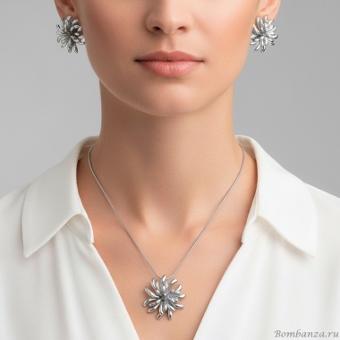 Комплект Fiore Luna, колье+серьги, SG201746E-002 S