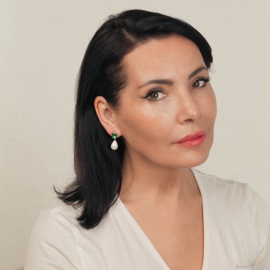 Серьги Fiore Luna, EMERALD, ACE22420-07 Серьги Fiore Luna, EMERALD, ACE22420-07