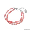 Браслет Lanzerotti, Anne with an E, двойной, с кораллом и перламутром, LZ-25.08-237 розовый