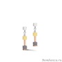Серьги Coeur de Lion, Fine Pastel Beige-Olive 5028/21-1009. Германия