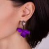 Серьги Nuance, Nuance, с кристаллом и лепестками, NFN-23.03-047 фиолетовый