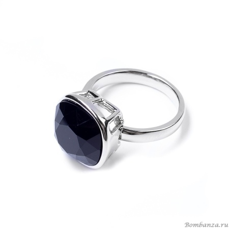 Кольцо Moon Paris, Ringo, разъемное, с кристаллом, MR-22.03-068 черный