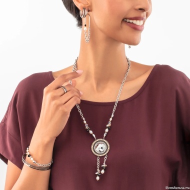 Колье Coeur de Lion, Black-Crystal, 1134/10-1318 Колье Coeur de Lion, Black-Crystal, 1134/10-1318