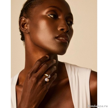 Кольцо VIDDA, Hera, незамкнутое, с халцедоном, VD25.1-02138202 голубой, 18,5 Кольцо VIDDA, Hera, незамкнутое, с халцедоном, VD25.1-02138202 голубой, 18,5