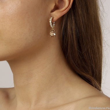 Серьги Dyrberg Kern, BARBARA SG GOLDEN / CRYSTAL, 430038