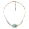 Колье Nature Bijoux, Honolulu, с амазонитом и жемчугом, NB24.1-15-43082 голубой Колье Nature Bijoux, Honolulu, с амазонитом и жемчугом, NB24.1-15-43082 голубой