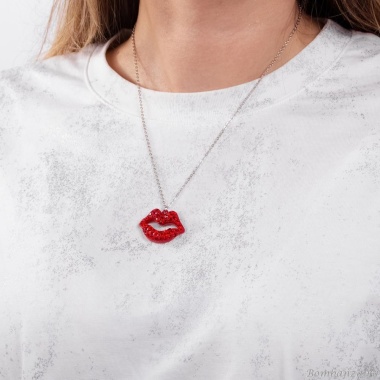 Колье Moon Paris, Ringo, "Искушение", с кристаллами, MR-24.05-015 красный