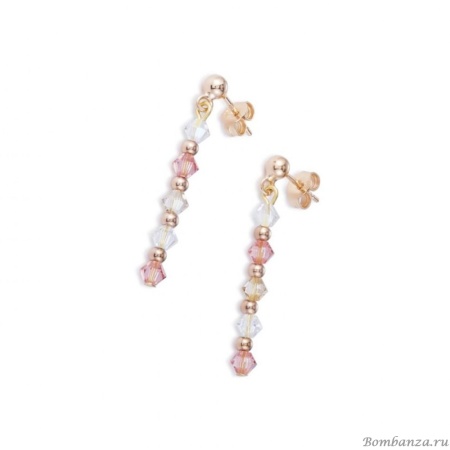 Серьги Coeur de Lion, Light Rose, 4948/21-1920. Германия
