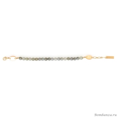 Браслет Nature Bijoux, Eclipse, с лабрадоритом и перламутром, NB25.2-13-44230 серый