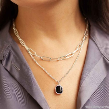 Колье Fiore Luna, Black, LN6099 S