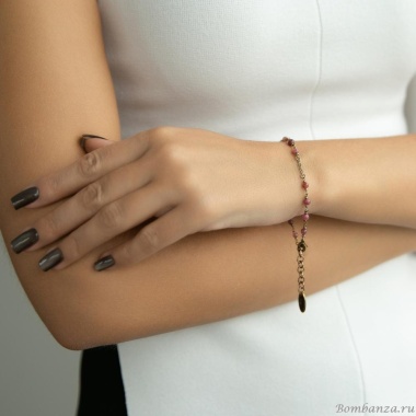 Браслет Lanzerotti, Elisir, с турмалином, LZ-25.10-285 розовый