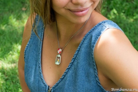 Колье Taratata, Bain de minuit, серебристое, с цветной эмалью, TT-E20-09119-10M