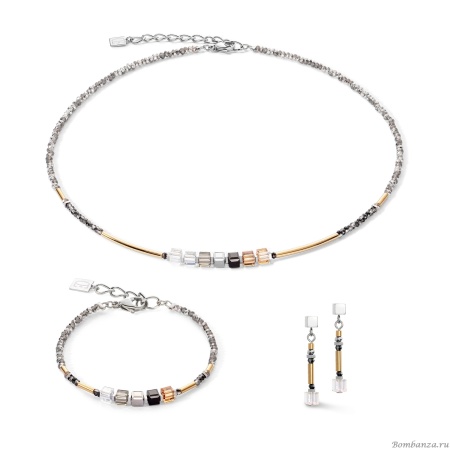 Пусеты Coeur de Lion, Grey-Gold 5027/21-1216. Германия