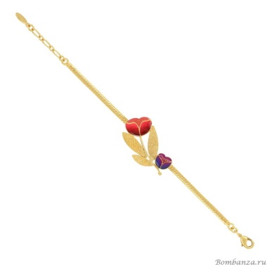 Браслет TARATATA, Crocus, с цветной смолой и микрошариками, TT-H24-02310-203 красный Браслет TARATATA, Crocus, с цветной смолой и микрошариками, TT-H24-02310-203 красный