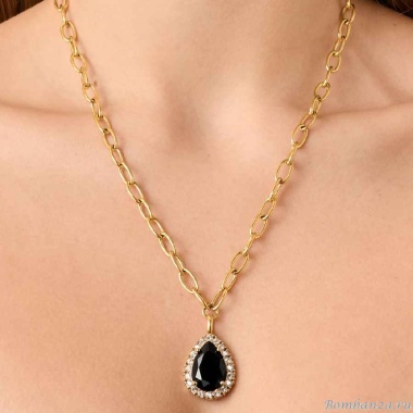 Колье Dyrberg Kern, METTA SG BLACK /GOLDEN, 450081 Колье Dyrberg Kern, METTA SG BLACK /GOLDEN, 450081