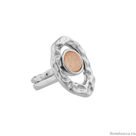 Кольцо Possebon, двойное Quartz Rose 16.5 мм K7158.9/16.5 R/S