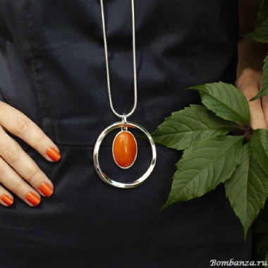 Колье Fiore Luna, ORANGE OPAL