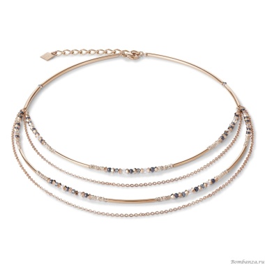 Колье Coeur de Lion, Rose Gold-Grey 5040/10-1200 Колье Coeur de Lion, Rose Gold-Grey 5040/10-1200. Германия