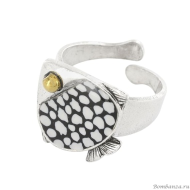 Кольцо TARATATA, Sushi, разъемное, со смолой и бусинами, TT-T25-06407-104 синий