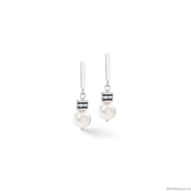 Серьги Coeur de Lion, White-Silver, 4081/21-1417 Серьги Coeur de Lion, White-Silver, 4081/21-1417