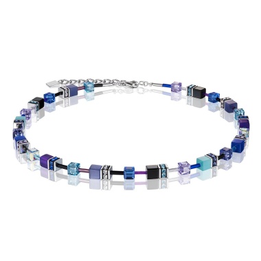 Колье Coeur de Lion GeoCUBE®, Blue-Purple, 2838/10-0708 Колье Coeur de Lion GeoCUBE®, Blue-Purple, 2838/10-0708. Германия