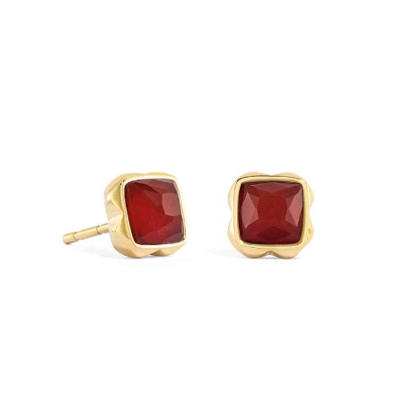 Серьги Coeur de Lion, Red agate (January), 1301/21-0300