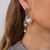 Серьги Moon Paris, Ringo, с жемчужными бусинами, MR-24.06-042 серебристый Серьги Moon Paris, Ringo, с жемчужными бусинами, MR-24.06-042 серебристый