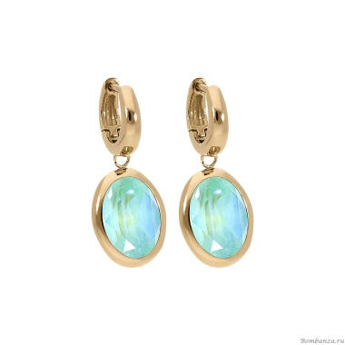 Серьги Qudo, Creole TIVOLA small (G/P) Silky sage delite, 310693 BL/G Серьги Qudo, Creole TIVOLA small (G/P) Silky sage delite, 310693 BL/G