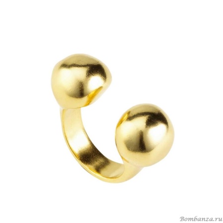 Кольцо UNOde50, Zen с золотом, Basic, ANI0572ORO0000L