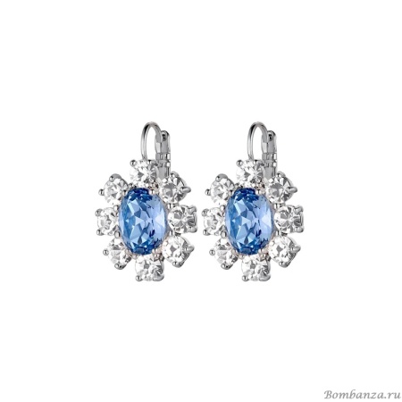 Серьги Dyrberg Kern, VALENTINA SS LIGHT BLUE / CRYSTAL, 420042 S/BL