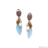 Серьги Nature Bijoux, Euphoria, жемчуг, халцедон, яшма, ракушка, NB24.1-12-79135 голубой Серьги Nature Bijoux, Euphoria, жемчуг, халцедон, яшма, ракушка, NB24.1-12-79135 голубой