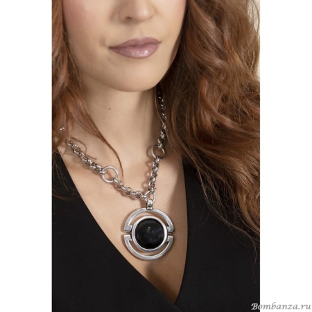 Колье Ciclon, Magnifica, с муранским стеклом, CN-233801 черный Колье Ciclon, Magnifica, с муранским стеклом, CN-233801 черный