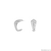 Серьги VIDDA, Infinity, полукольца, металл, VD24.2-02038 серебристый