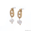 Серьги Moon Paris, с жемчугом, Mo-22.03-030 золотистый Серьги Moon Paris, с жемчугом, Mo-22.03-030 золотистый