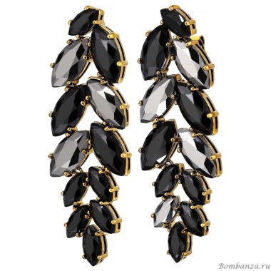 Серьги Dyrberg Kern, BANYAN SG BLACK, 470036 Серьги Dyrberg Kern, BANYAN SG BLACK, 470036