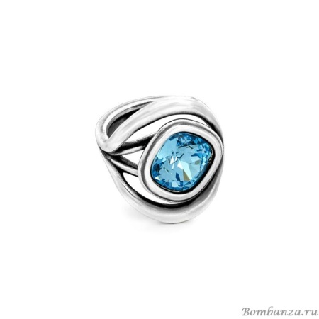 Кольцо Ciclon, Aura, с кристаллом Swarovski, CN-EMO505 (16,5, голубой)