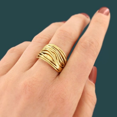 Кольцо TARATATA, Esquisse, разъемное, металл, TT-H25-02405-20D (золотистый) Кольцо TARATATA, Esquisse, разъемное, металл, TT-H25-02405-20D (золотистый)