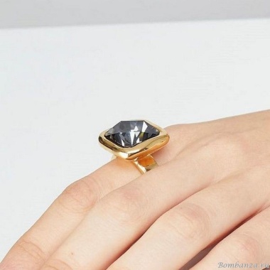 Кольцо VIDDA, Caramel, с кристаллом Swarovski, VD22-00880 серый, 18