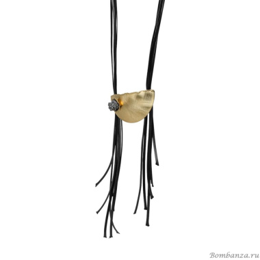 Колье Katerina Vassou, Lulana, с друзой агата, KV23.2-308311 золотистый