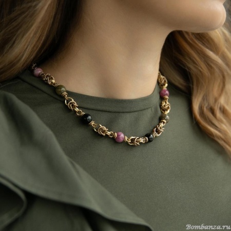 Колье Lanzerotti, Elisir, с турмалином, LZ-25.10-321 розовый