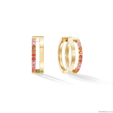 Серьги Coeur de Lion, Red-Gold, 0136/21-0316