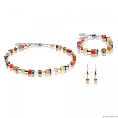 Серьги Coeur de Lion, Multicolor Leaves, 2838/20-1565. Германия