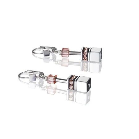 Серьги Coeur de Lion, Peach Rose, 4015/20-0227. Германия