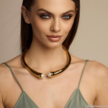 Колье VIDDA, Pearl, гривна, с жемчугом, VD23-01652 белый