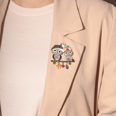 Брошь Shadore, Совы