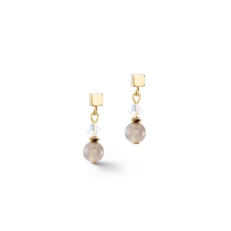 Серьги Coeur de Lion, Grey-Gold, 4345/21-1216